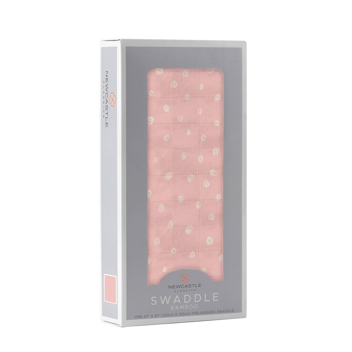 Pink Pearl Polka Dot Bamboo Swaddle