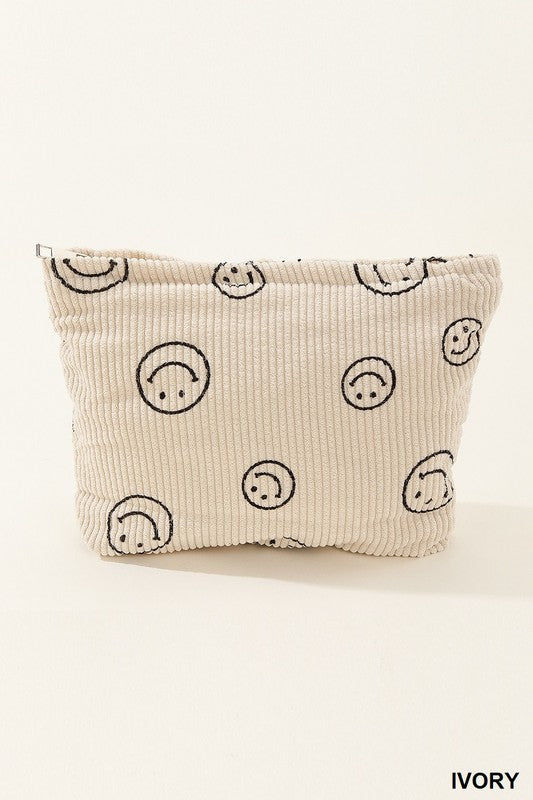 Smile Cosmetic Makeup Clutch Bag