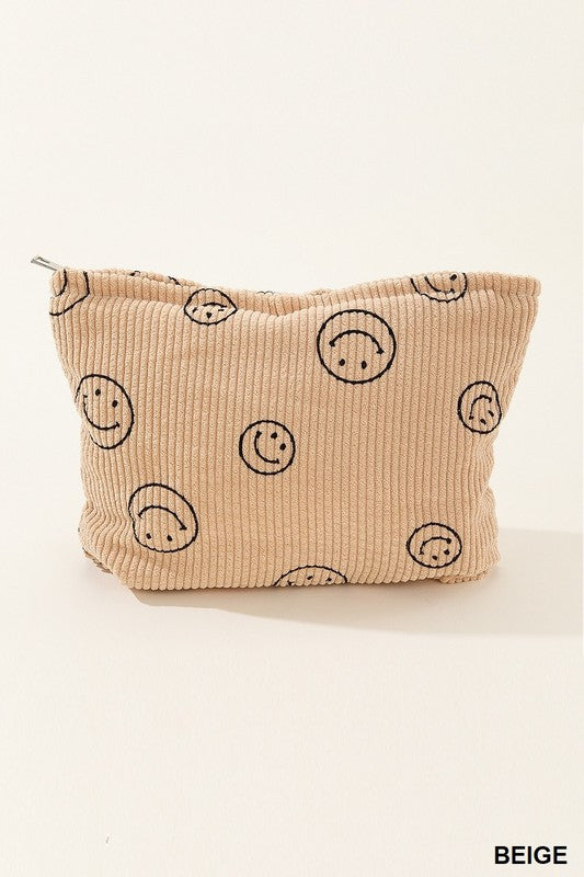 Smile Cosmetic Makeup Clutch Bag