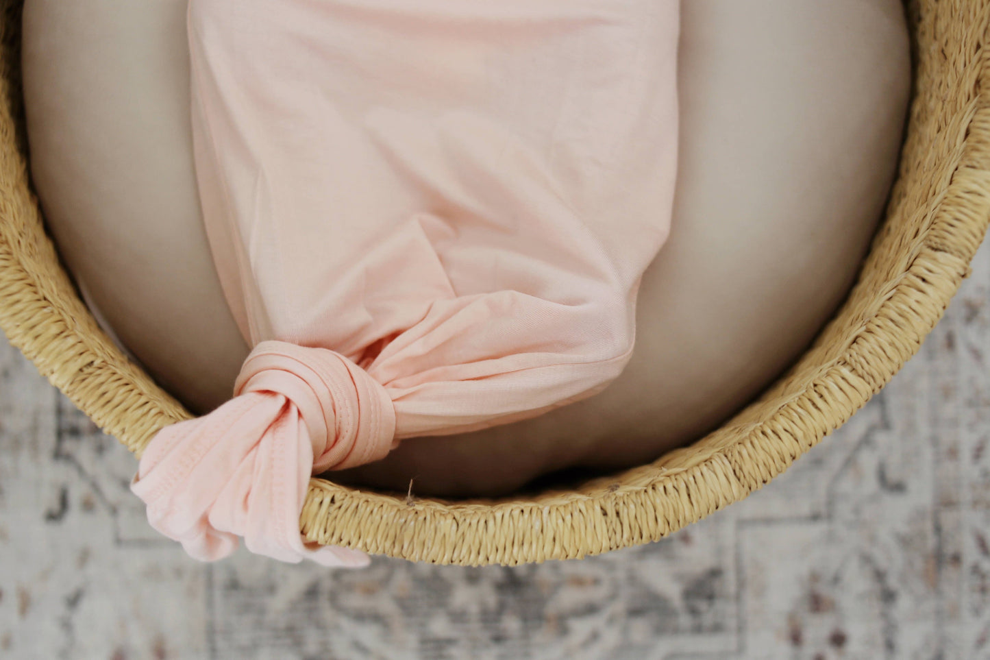 Blush Pink Bamboo Knotted Gown