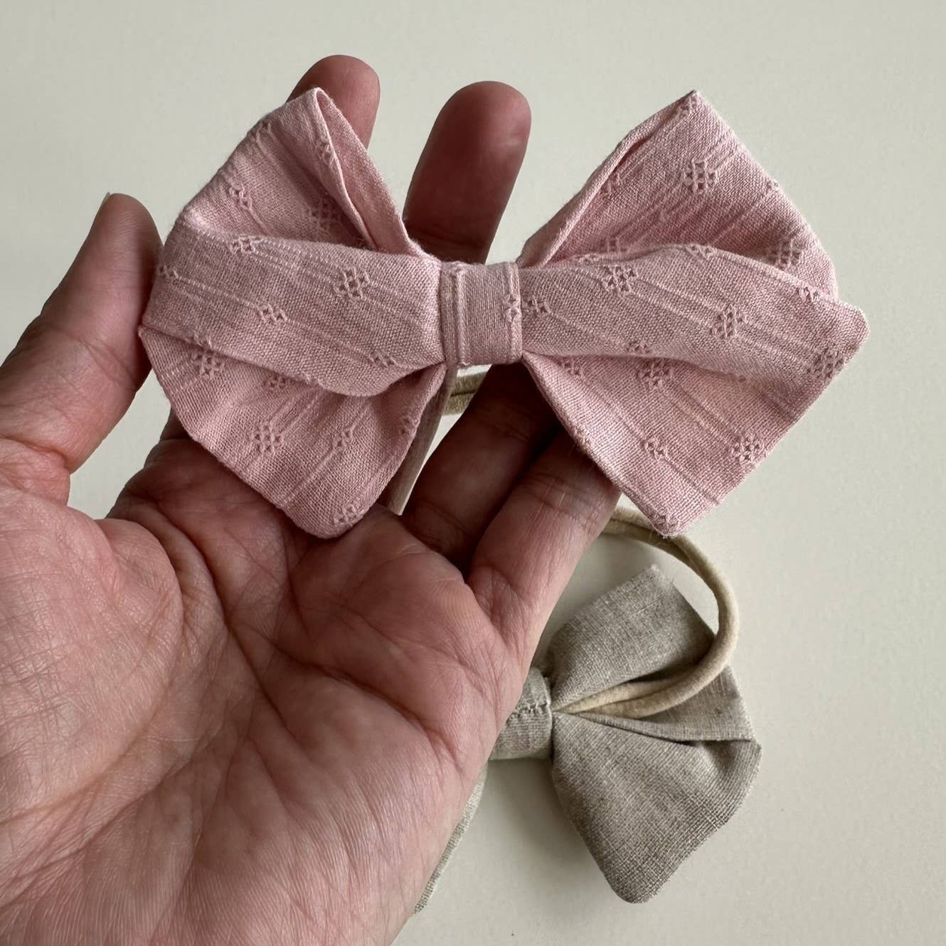 Headband Bow Set (Sand)