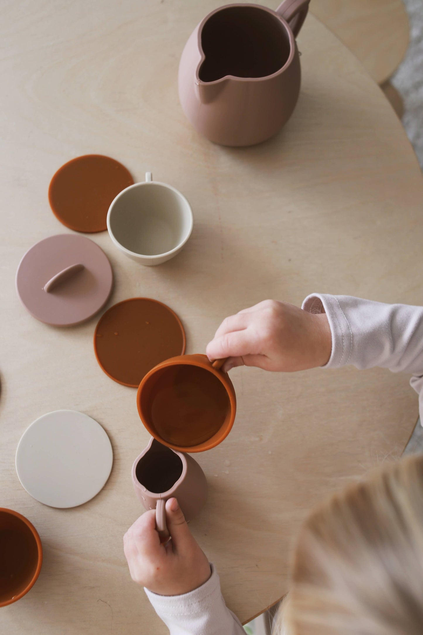 Botanical Rose Silicone Tea Play Set