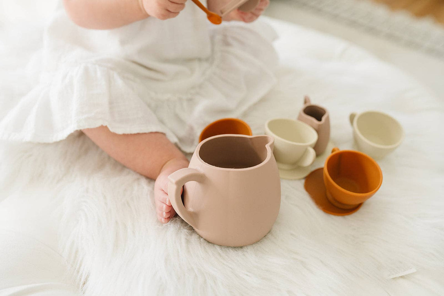 Botanical Rose Silicone Tea Play Set