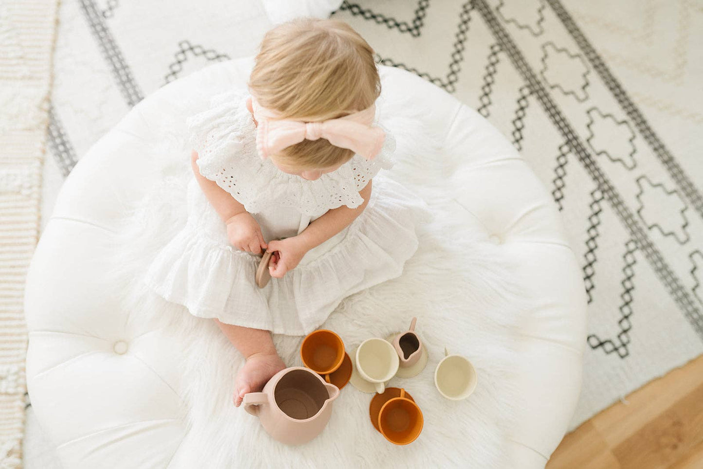 Botanical Rose Silicone Tea Play Set