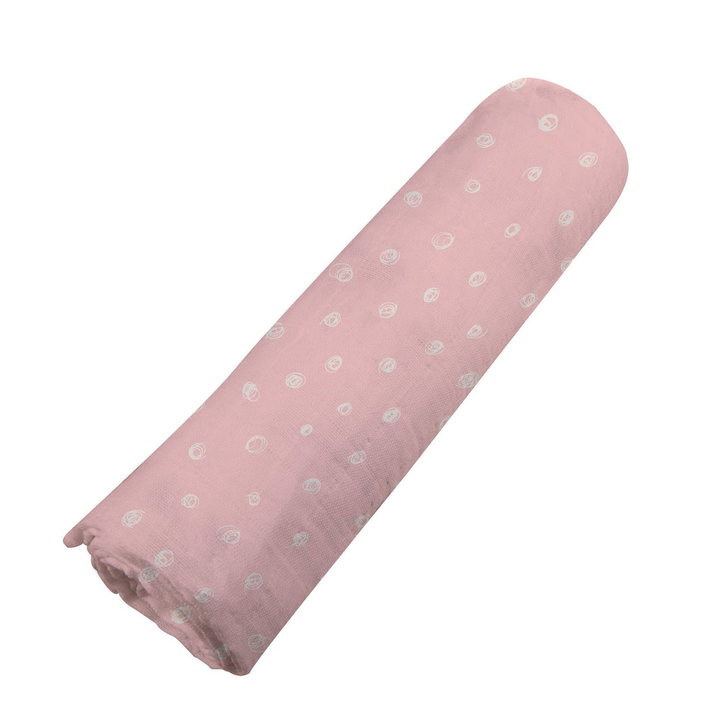 Pink Pearl Polka Dot Bamboo Swaddle