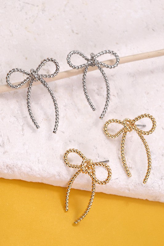 Rope Bow Earrings