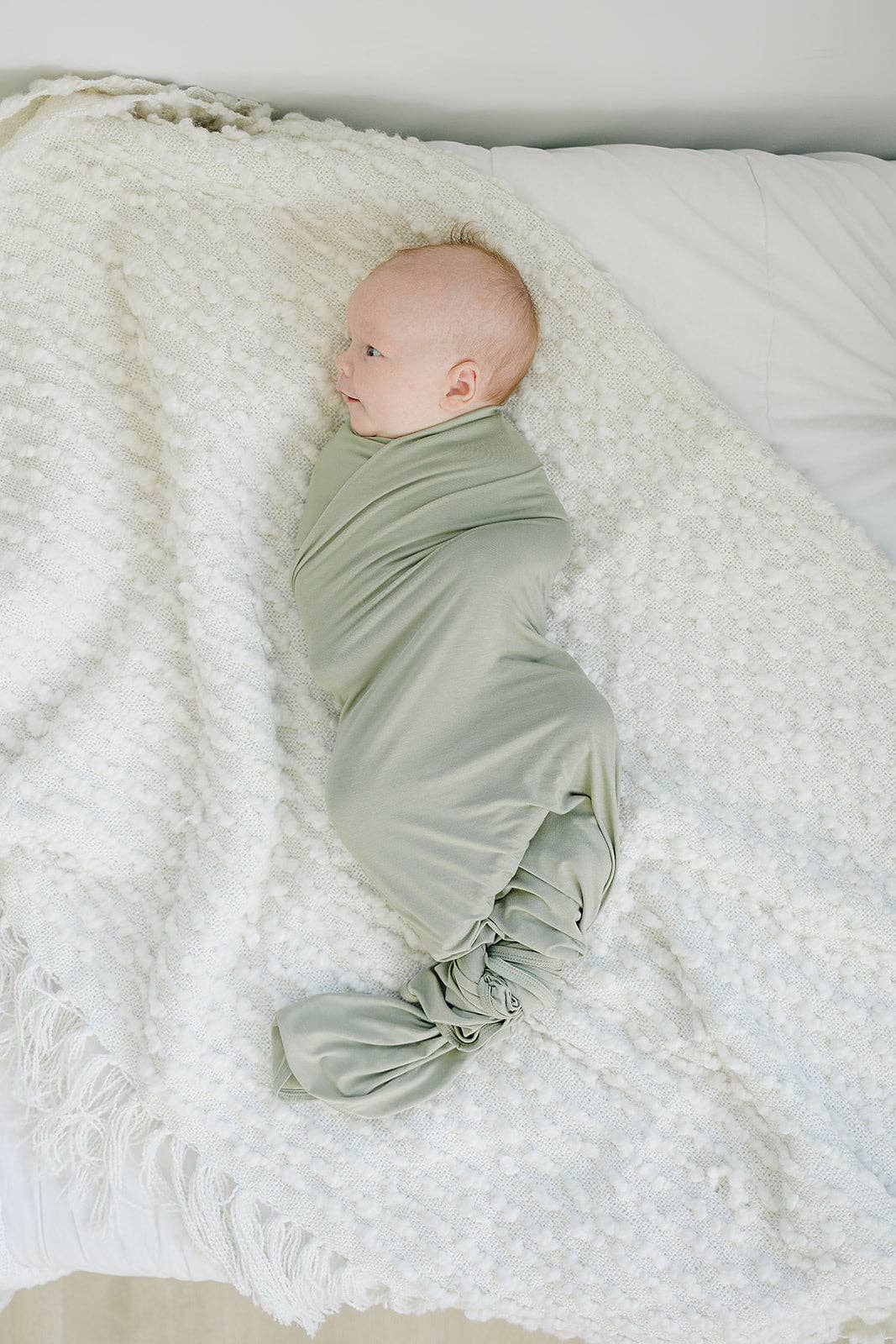 Dried Thyme Bamboo Swaddle Blanket