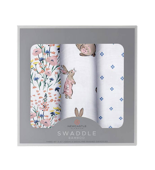 Wildflowers Bamboo Swaddles 3 Pack